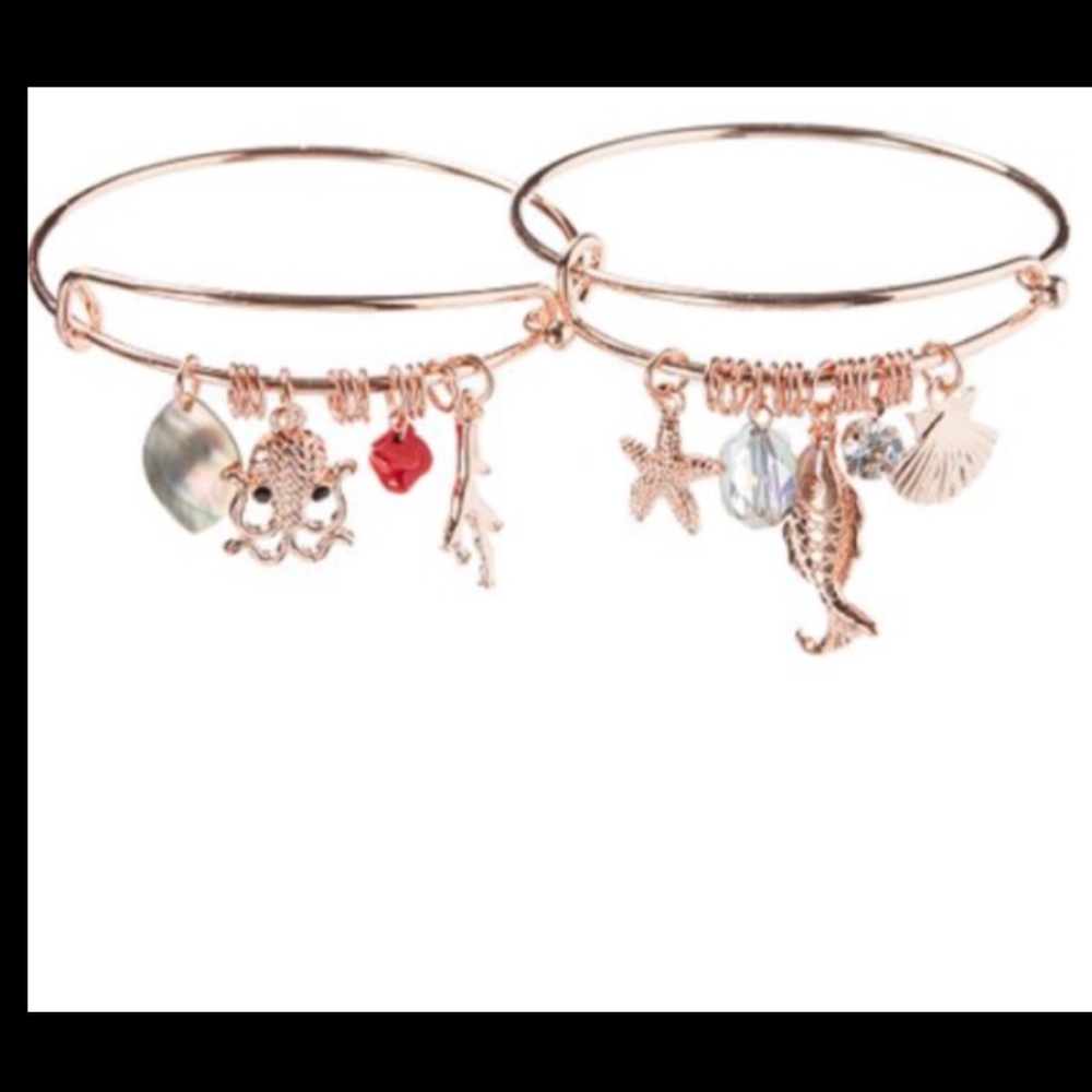 Frankie & Stein rose gold sea theme bangle bracele
